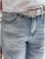 Dámske úzke džínsy s trením svetlomodrej farby FASHIONIX FashionStreet UY2708 Dámske úzke džínsy s trením svetlomodrej farby FASHIONIX FashionStreet UY2708