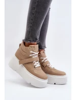 Zazoo 3450 Dámske kožené tenisky Beige Zazoo 3450 Dámske kožené tenisky Beige