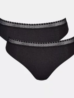 Dámske nohavičky GO Ribbed R Tai C2P - BLACK - black 0004 - SLOGGI