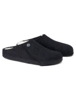 Dámske/pánske papuče Birkenstock Zermatt Anthracite z vlnenej plsti regular wide (1015090)