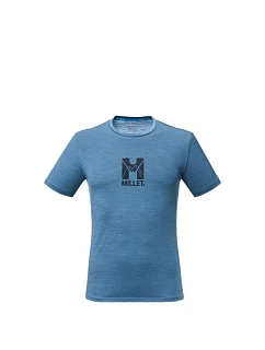 Pánske tričko MILLET Ubic Wool Ts Ss M, modré
