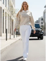 Dámska mikina HAPIRES s nadrozmernou potlačou cappuccino FashionStreet BY1483 Dámska mikina HAPIRES s nadrozmernou potlačou cappuccino FashionStreet BY1483