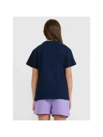 Dievčenské jednofarebné tričko 4F 4FJWMM00TTSHF2332-31S