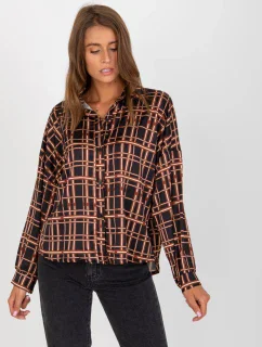 Košeľa EM KS 3292.69P čierna a béžová