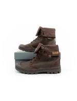 Pánska športová obuv Palladium Baggy Coated členkové tenisky fashion dark brown