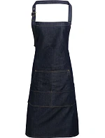 Premier PR 126 Džínsová zástera s náprsenkou 39.0126 indigo denim