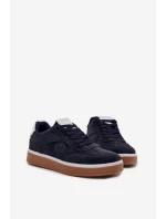 Sneakersy Męskie Niskie Big Star SS174021 HI-POLY SYSTEM Granatowe