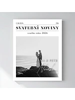 Personalizovaný magický fotob obraz v ráme – 40x50 – svadobné noviny Personalizovaný magický fotob obraz v ráme – 40x50 – svadobné noviny