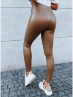 Dámske voskované legíny EDIT camel FashionStreet UY1622