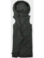 Dlhá dámska oversize vesta v army farbe (5M3165-136) Dlhá dámska oversize vesta v army farbe (5M3165-136)