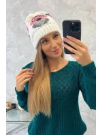 Dámska čiapka Ofelia K349 biela