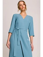 Šaty S396 tyrkysovo modré - Stylove