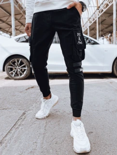 Pánske bojové nohavice čierne FashionStreet UX4306