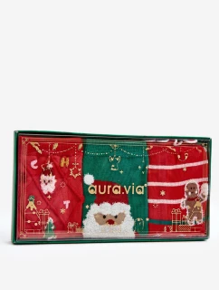 Świąteczny Zestaw Młodzieżowych Skarpet 3-Pak