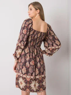 TW SK BI H3748 šaty.22X tmavo hnedá