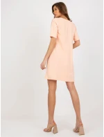 LK SK 506790 šaty.45 broskýň LK SK 506790 šaty.45 broskýň