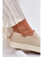 Dámske slip-on tenisky Big Star - béžové