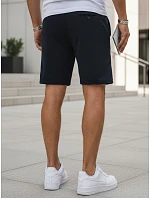 Pánske teplákové šortky so šnúrkami, tmavomodré, FashionStreet SX2584 Pánske teplákové šortky so šnúrkami, tmavomodré, FashionStreet SX2584
