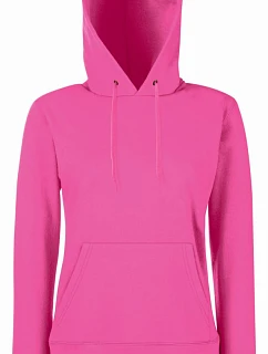 Fruit of the Loom Classic Lady-Fit Hooded Sweat Dámska mikina s kapucňou 16.2038 fuchsiová