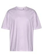 Neutral T 60011 Oversize bio tričko s potlačou „Tiger“ 77.T011, zaprášená fialová
