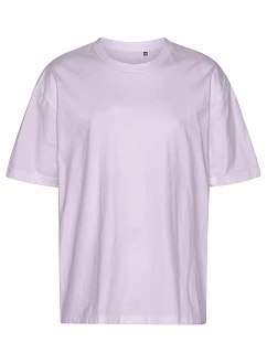 Neutral T 60011 Oversize bio tričko s potlačou „Tiger“ 77.T011, zaprášená fialová