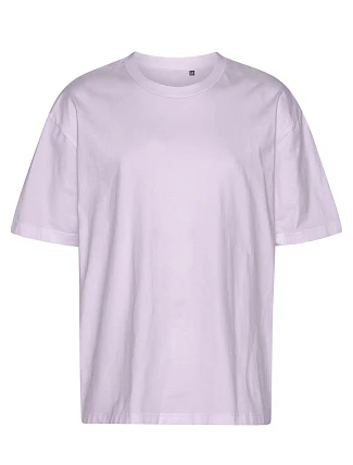 Neutral T 60011 Oversize bio tričko s potlačou „Tiger“ 77.T011, zaprášená fialová