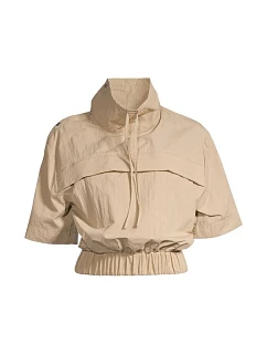Dámska bunda CASALL Active Short Sleeve Track Jacket, farba piesková