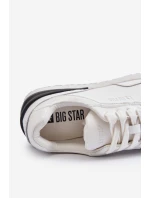 Sneakersy Męskie Skórzane BIG STAR NN174288 Białe