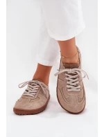 Dámske kožené tenisky Barefoot Zazoo N1277S2 Beige Dámske kožené tenisky Barefoot Zazoo N1277S2 Beige