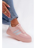 Dámské tenisky na platformě Růžové Galleria