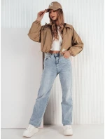 Dámska prechodná bunda s kapucňou ISCAR béžová FashionStreet TY4208