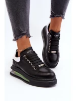 Sneakersy Damskie Skórzane GOE NN2N4030 Czarne