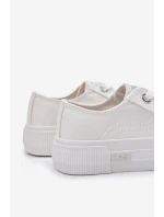 Dziecięce Młodzieżowe Trampki LEE ISLA C LOW JR 50251058 Białe