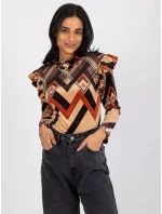 Blúzka DHJ BZ 6533C 1.81P čierna a béžová