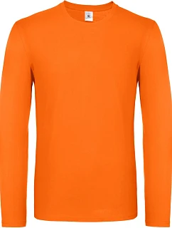 B&C #E150 LSL Tričko s dlhým rukávom 01.005T oranžové