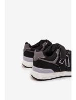 Sportovní tenisky dětské na suchý zip černé Galisse