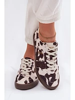 Dámske tenisky s aplikáciami Big Star TT274369 White-brown Dámske tenisky s aplikáciami Big Star TT274369 White-brown