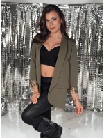 Dámska olivová bunda LEKONIK v jednej veľkosti FashionStreet PY0113