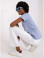 Tričko D16054M02431A bielej a modrej