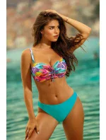 Dámske dvojdielne plavky LAS PALMAS 1 S730LA1-3 Tyrkysová Zmiešané farby - vlastné