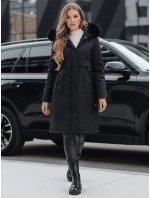 Dámska zimná bunda parka s kožušinou čierna FashionStreet TY5113 Dámska zimná bunda parka s kožušinou čierna FashionStreet TY5113