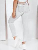 Dámske úzke džínsy šedé FashionStreet UY2806 Dámske úzke džínsy šedé FashionStreet UY2806