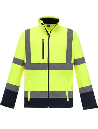 Yoko HVK 09 Hi-Vis softshellová bunda 79.VK09 hi vis žltá/námornícka modrá Yoko HVK 09 Hi-Vis softshellová bunda 79.VK09 hi vis žltá/námornícka modrá