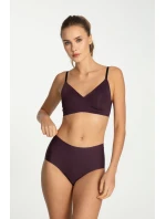 Jednoduchá košeľová podprsenka Dark Plum - Julimex