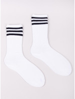 Yoclub Pánske ponožky Basic Colours 3-Pack SKA-0130U-0100 White