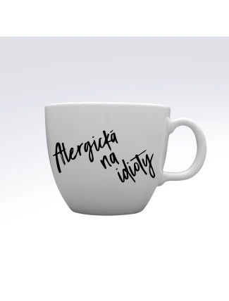 ALLERGIC TO IDIOTS - MEGA XXL keramický hrnček 1000 ml ALLERGIC TO IDIOTS - MEGA XXL keramický hrnček 1000 ml