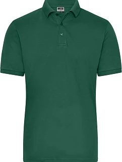 Daiber JN 1806 Pánske pracovné elastické bio polo - Solid 02.1806 tmavozelené