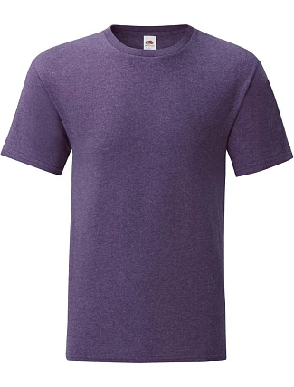 Fruit of the Loom Iconic 150 T Pánske tričko 16.1430 heather purple Fruit of the Loom Iconic 150 T Pánske tričko 16.1430 heather purple