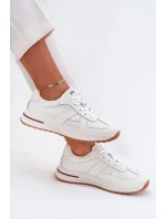 Skórzane Damskie Buty Sportowe Sneakersy Daniel Lopez Just Dare SS2D4042 Białe