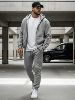 FashionStreet šedé pánske tepláky UX2623
